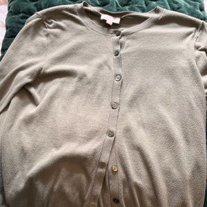 LOFT - Sage Green soft cardigan size large